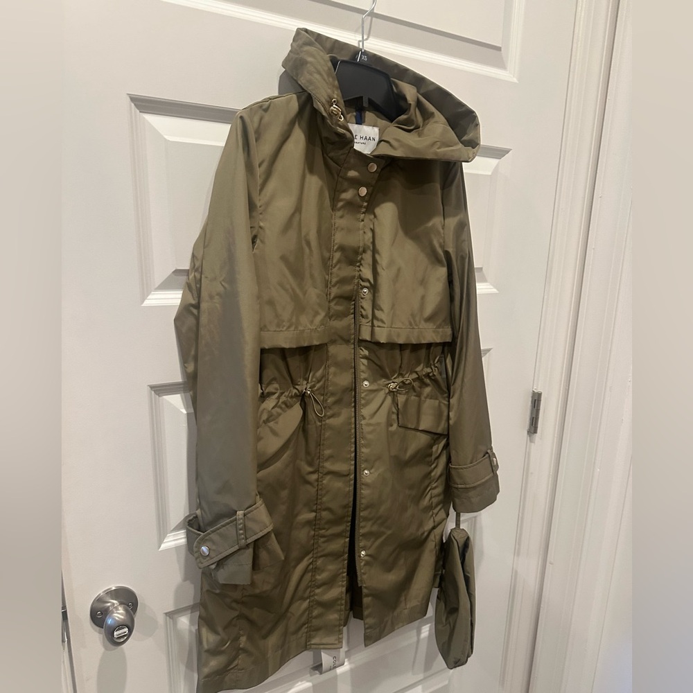Cole Haan signature olive Khaki Women's Utility Jacket - Picture 13 of 17